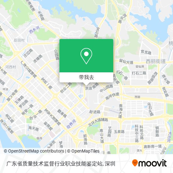 广东省质量技术监督行业职业技能鉴定站地图