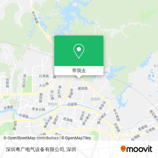深圳粤广电气设备有限公司地图