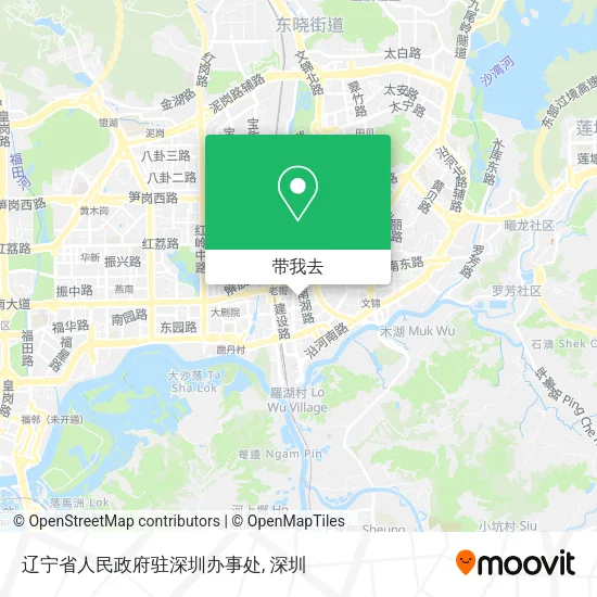 辽宁省人民政府驻深圳办事处地图