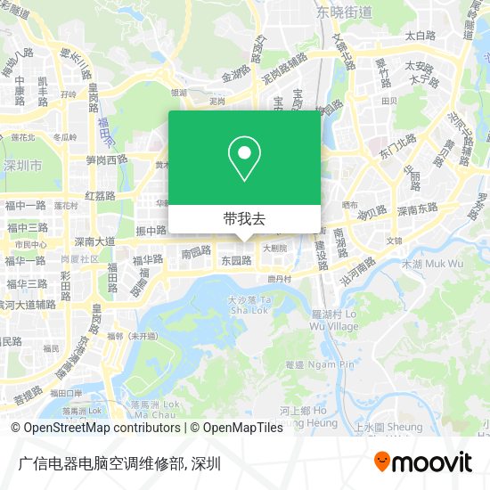 广信电器电脑空调维修部地图