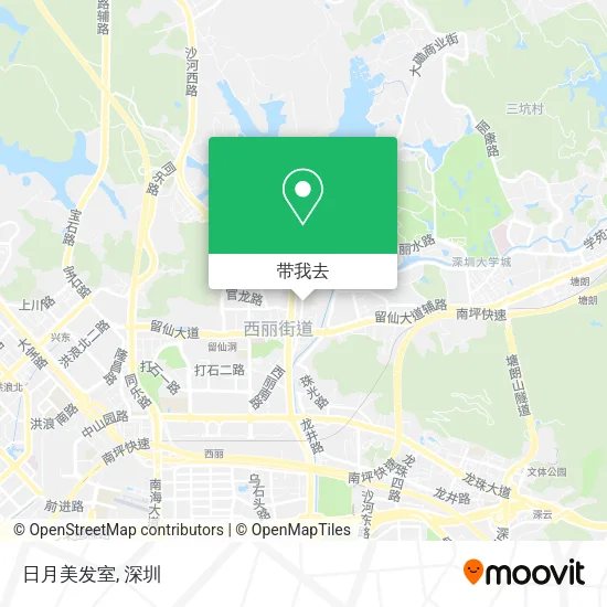 日月美发室地图