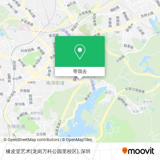 橡皮堂艺术(龙岗万科公园里校区)地图
