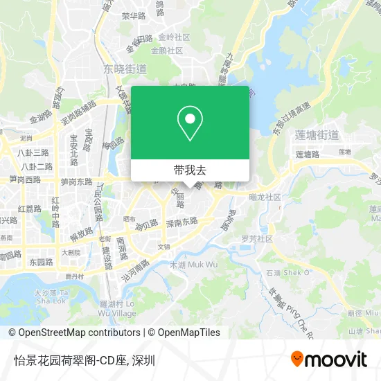 怡景花园荷翠阁-CD座地图