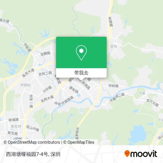 西湖塘哑福园7-4号地图