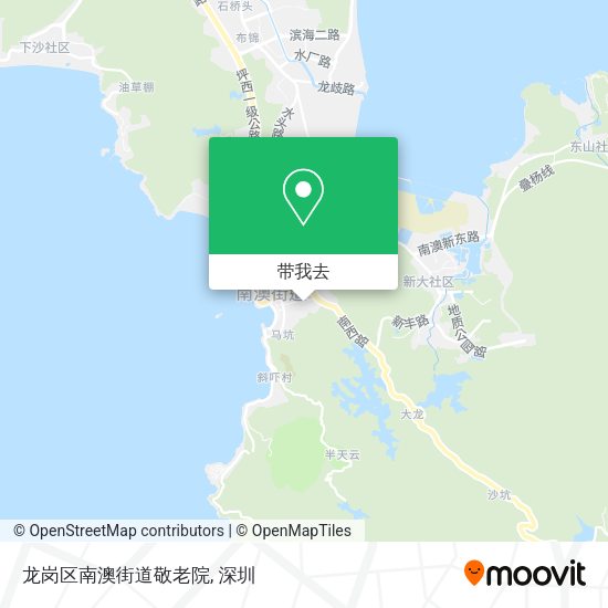 龙岗区南澳街道敬老院地图