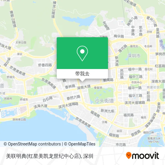 美联明典(红星美凯龙世纪中心店)地图