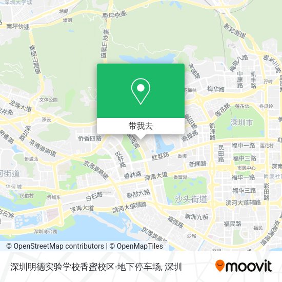 深圳明德实验学校香蜜校区-地下停车场地图