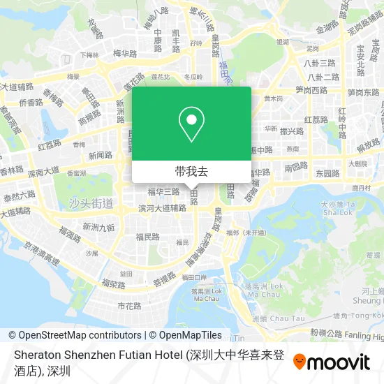 Sheraton Shenzhen Futian Hotel (深圳大中华喜来登酒店)地图