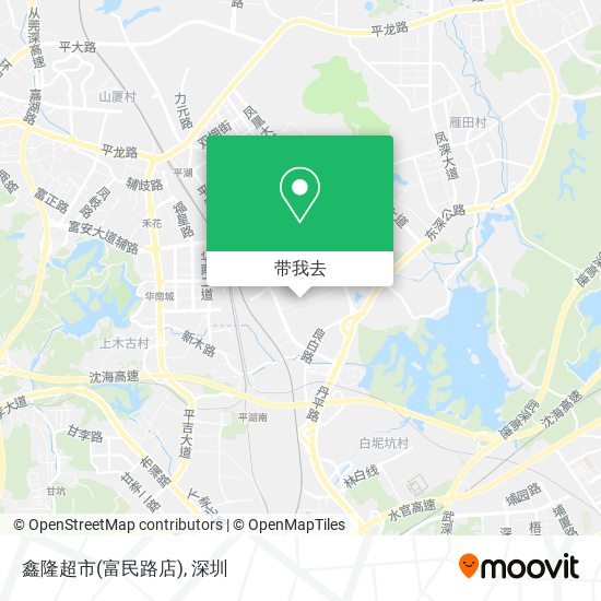 鑫隆超市(富民路店)地图
