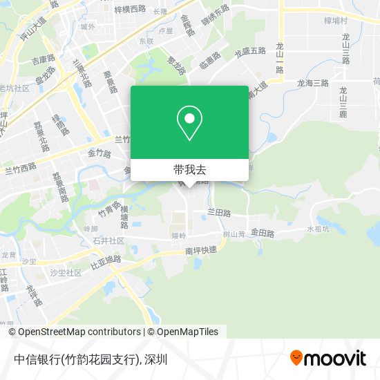 中信银行(竹韵花园支行)地图