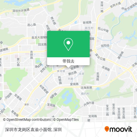 深圳市龙岗区袁渝小面馆地图