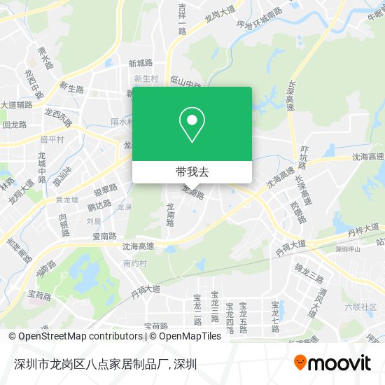 深圳市龙岗区八点家居制品厂地图
