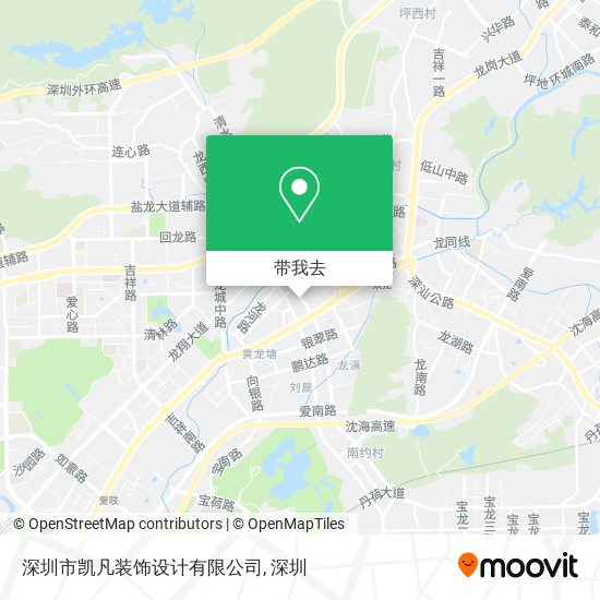 深圳市凯凡装饰设计有限公司地图