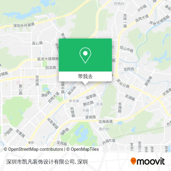深圳市凯凡装饰设计有限公司地图