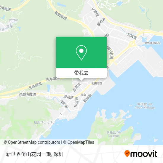 新世界倚山花园一期地图
