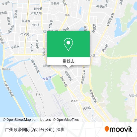 广州政豪国际(深圳分公司)地图