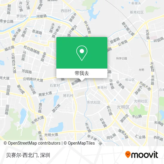 贝赛尔-西北门地图