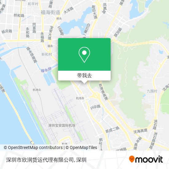 深圳市欣润货运代理有限公司地图
