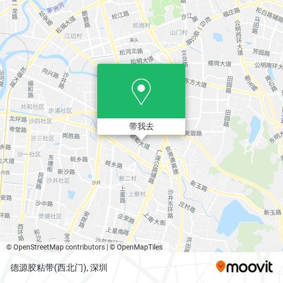 德源胶粘带(西北门)地图