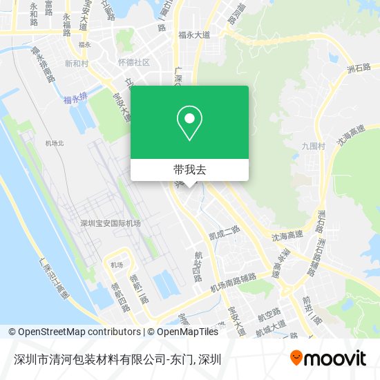 深圳市清河包装材料有限公司-东门地图