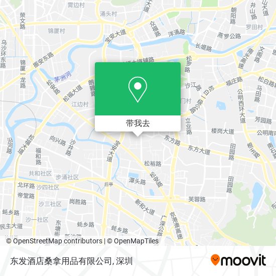 东发酒店桑拿用品有限公司地图