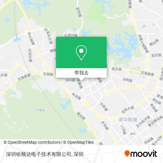 深圳哈顺达电子技术有限公司地图