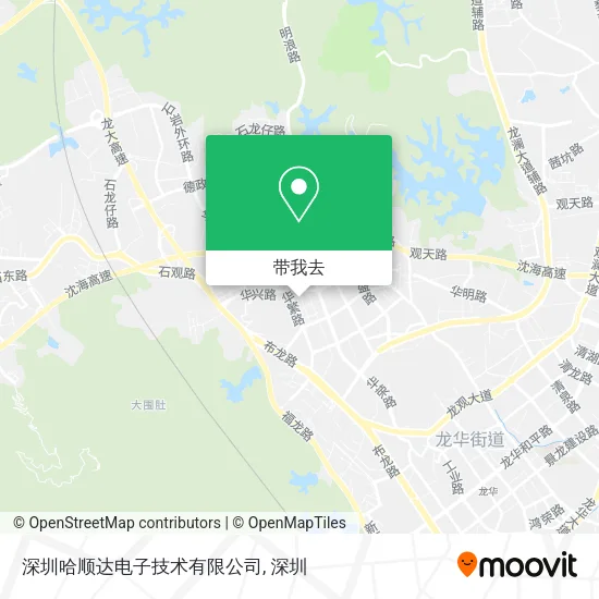 深圳哈顺达电子技术有限公司地图