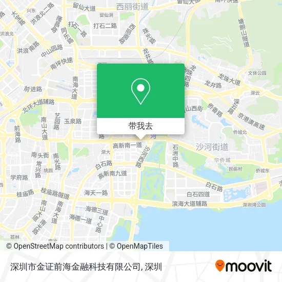 深圳市金证前海金融科技有限公司地图