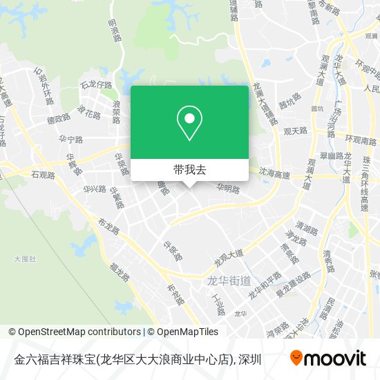 金六福吉祥珠宝(龙华区大大浪商业中心店)地图