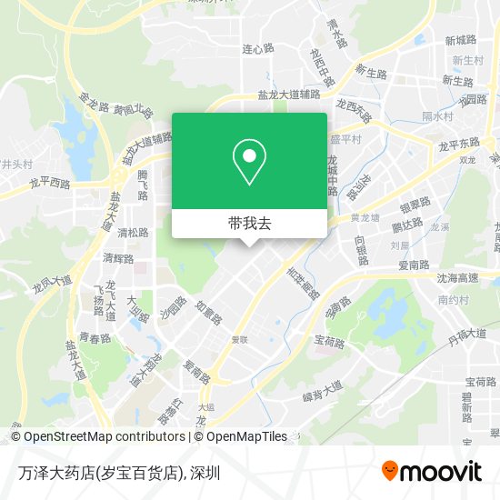 万泽大药店(岁宝百货店)地图