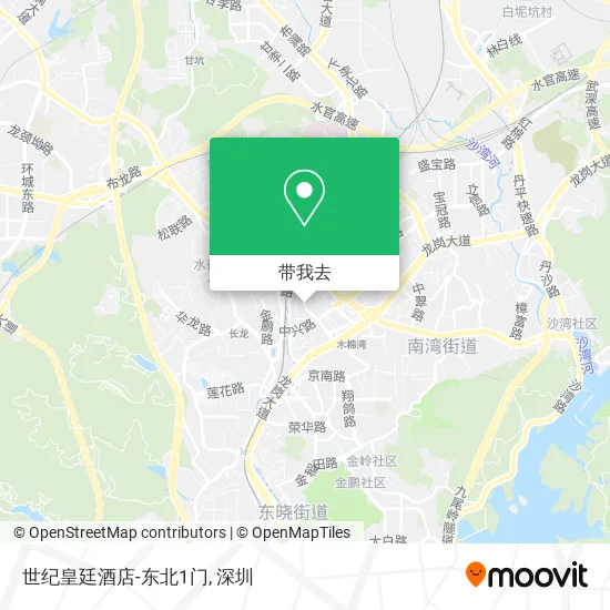 世纪皇廷酒店-东北1门地图