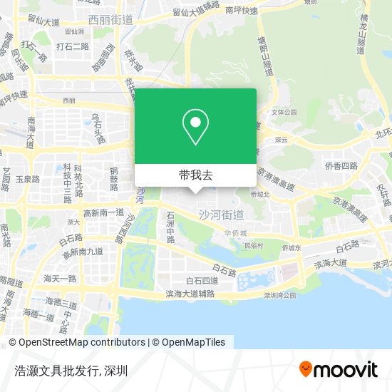 浩灏文具批发行地图