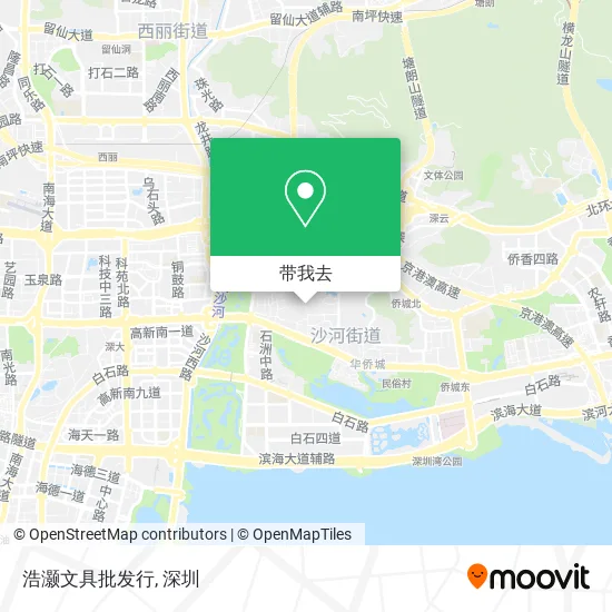 浩灏文具批发行地图