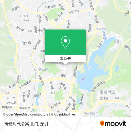 青橙时代公寓-北门地图