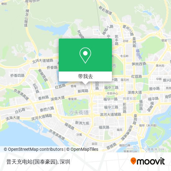 普天充电站(国泰豪园)地图