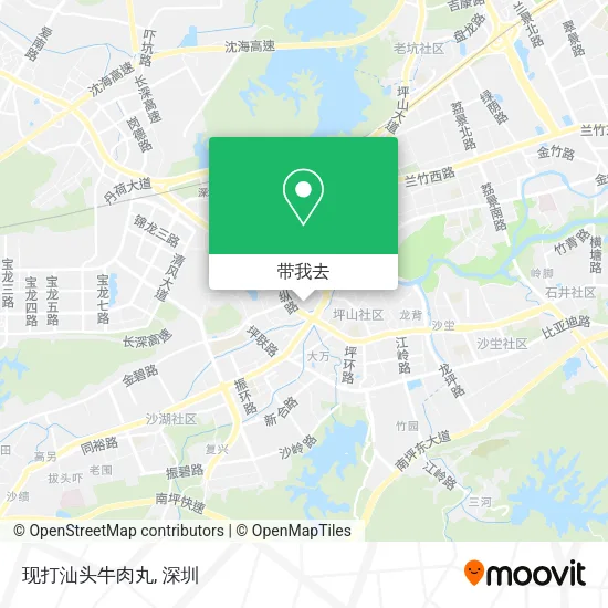 现打汕头牛肉丸地图