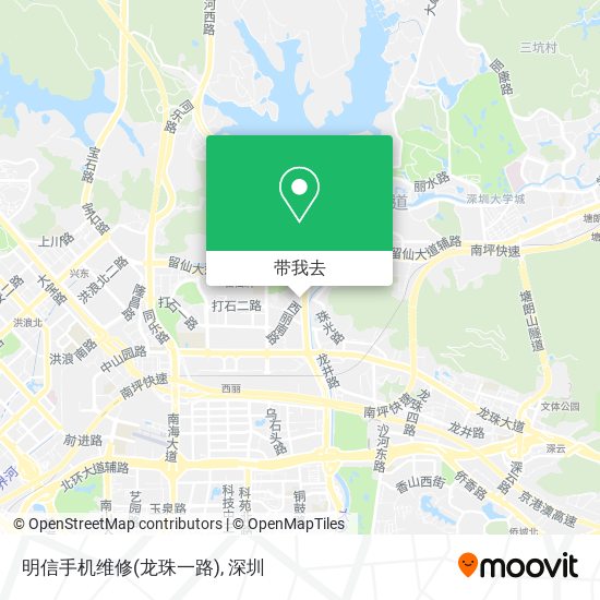 明信手机维修(龙珠一路)地图