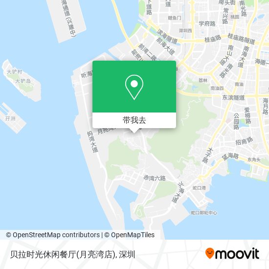 贝拉时光休闲餐厅(月亮湾店)地图
