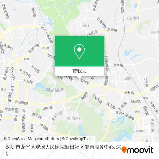 深圳市龙华区观澜人民医院新田社区健康服务中心地图
