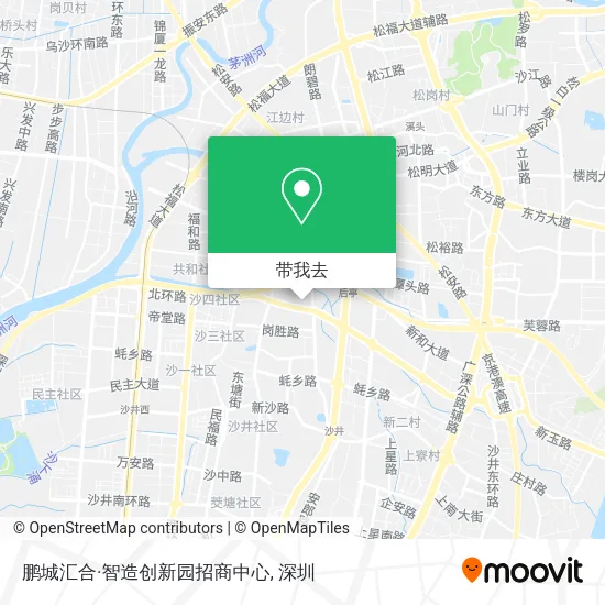 鹏城汇合·智造创新园招商中心地图