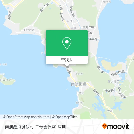 南澳鑫海度假村-二号会议室地图