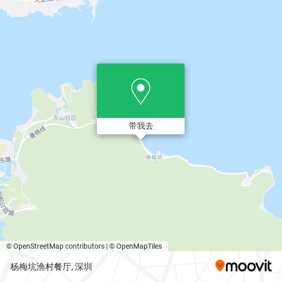 杨梅坑渔村餐厅地图