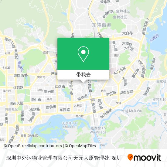 深圳中外运物业管理有限公司天元大厦管理处地图