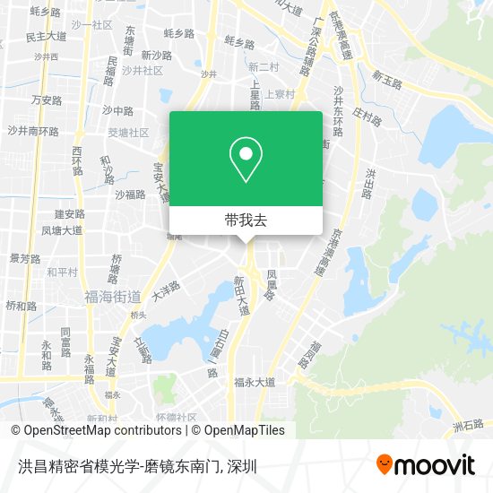 洪昌精密省模光学-磨镜东南门地图