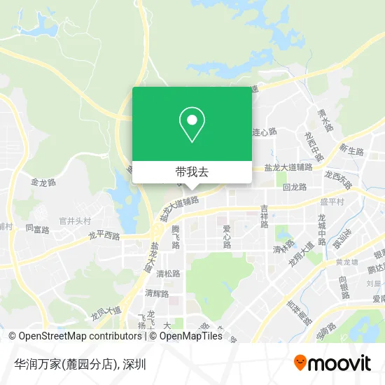 华润万家(麓园分店)地图