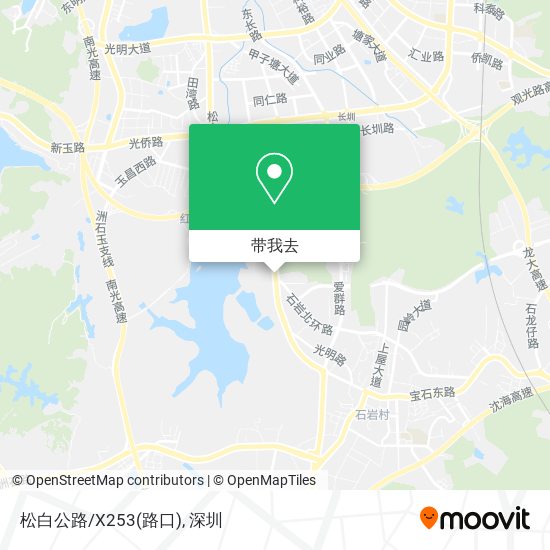 松白公路/X253(路口)地图