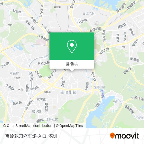 宝岭花园停车场-入口地图