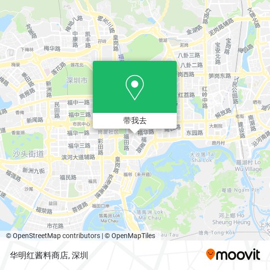 华明红酱料商店地图