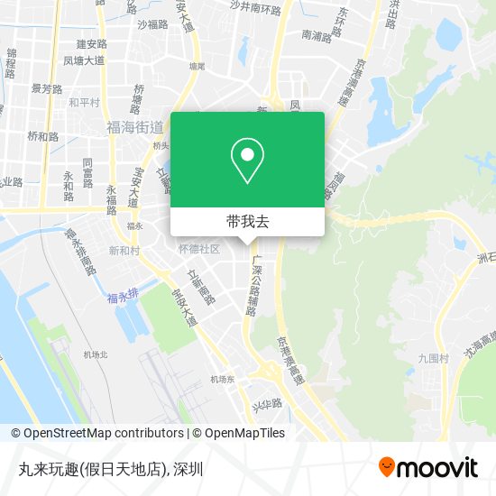 丸来玩趣(假日天地店)地图