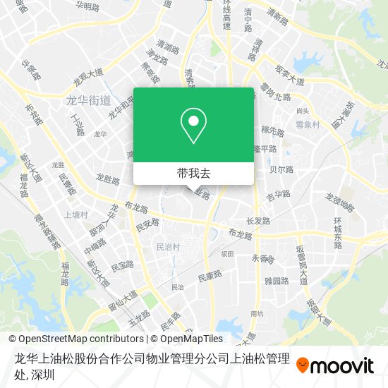 龙华上油松股份合作公司物业管理分公司上油松管理处地图